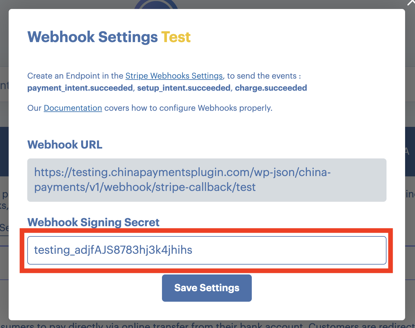 Webhook Signing Secret